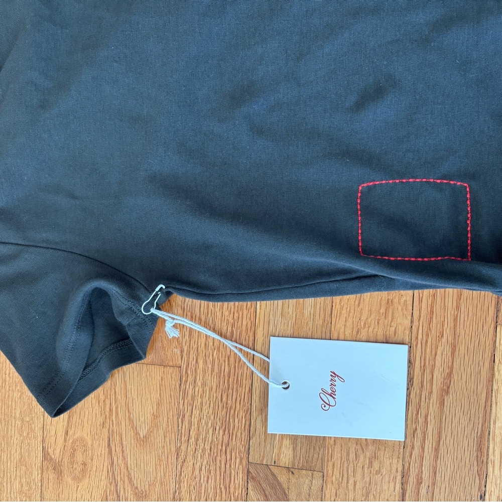 Cherry Los Angeles crop baby logo tee NWT